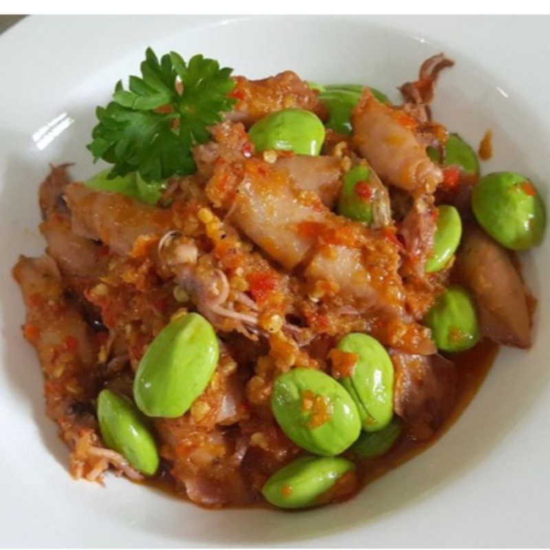

Sambal Cumi Asin Pete