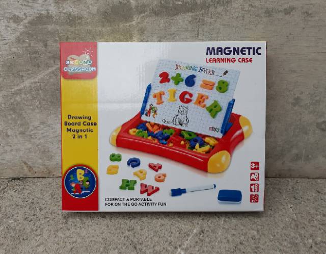 Magnetic Learning Case 2 in 1 - Mainan Papan Tulis Magnet Anak Edukasi