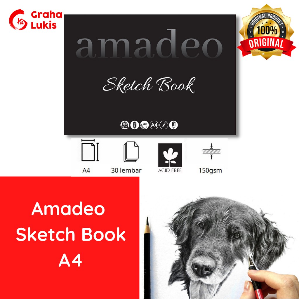 Amadeo Sketchbook A4 /Sketch Book A4