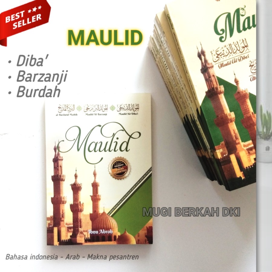 buku terjemah maulid diba barjanji burdah makna jawa pegon-indonesia murah