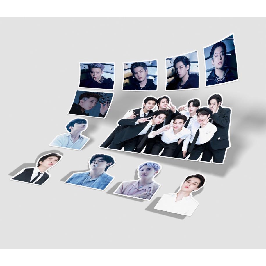 100pcs / set Stiker KPOP BTS Untuk Dekorasi Scrapbook / Jurnal DIY