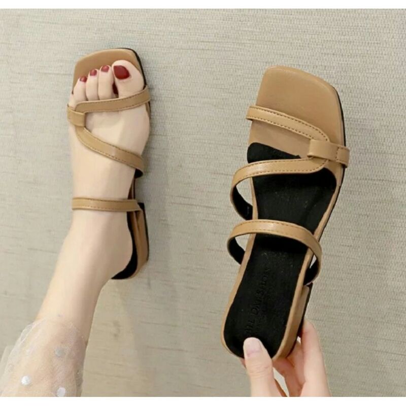 sandal hak tahu 5cm sandal wanita hak thu