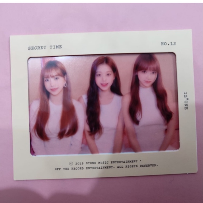 BOOKED IZ*ONE IZONE SECRET TIME PHOTO FILM WONYOUNG CHAEWON YURI