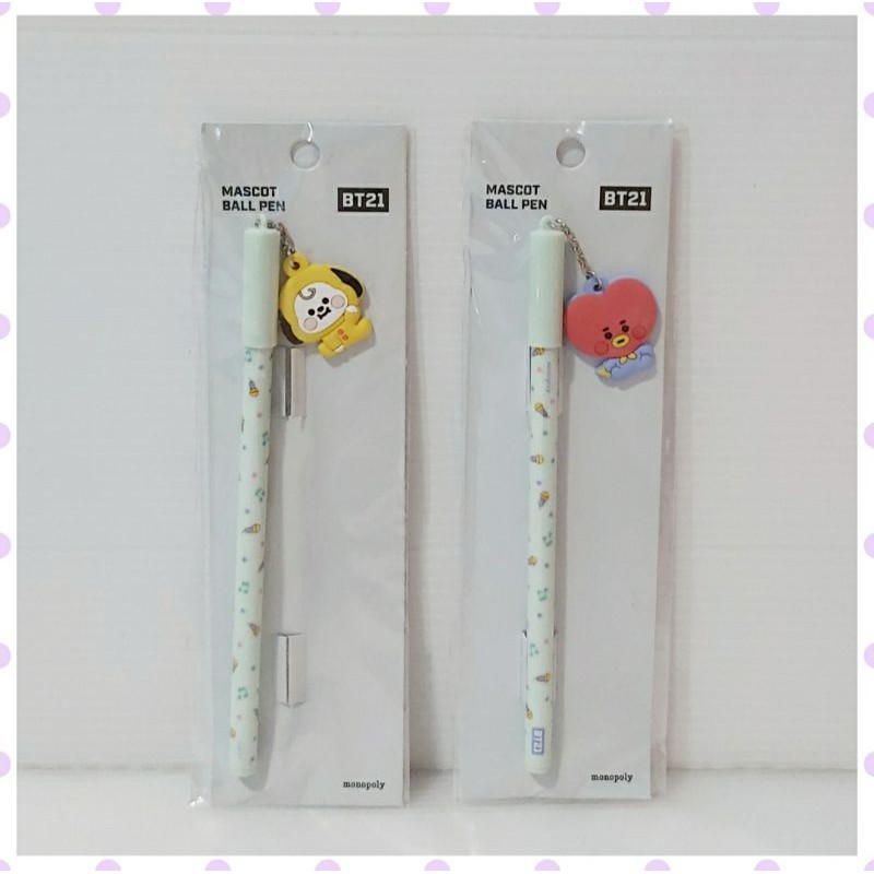 

[READY] BT21 Chimmy & Tata Mascot Ball Pen / Pulpen