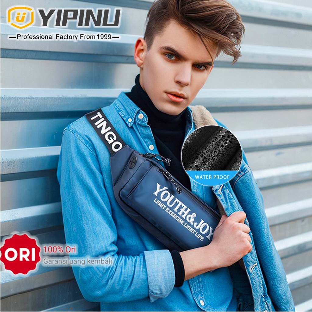 Tas Selempang Pria YIPINU YQM-S Anti air Bahan Dolby lotto Coated