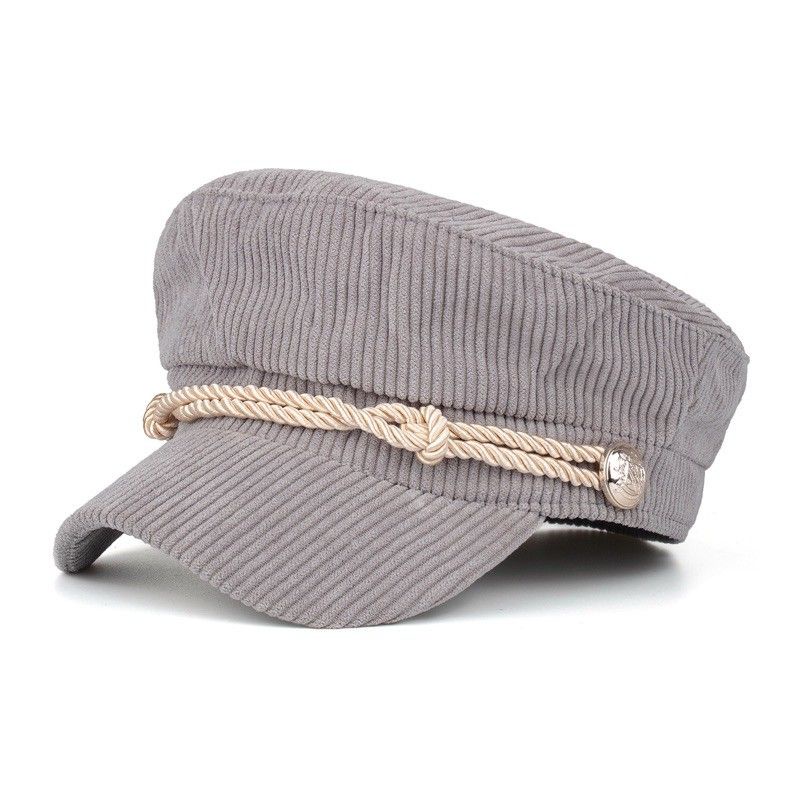 Topi Baret Wanita Bling Rantai-No 4 Abu - abu