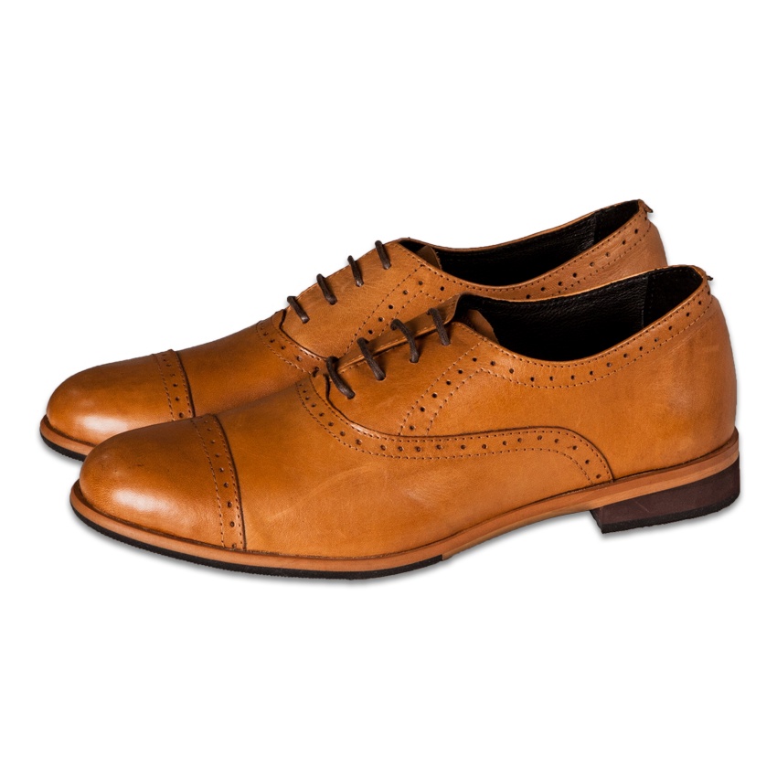 GILLY BROGUES TAN WOMEN SHOES - NAPPA MILANO