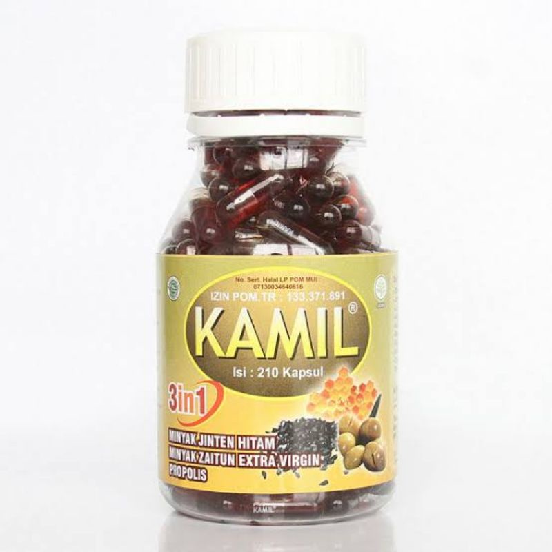 kamil 3 in 1 210 kapsul zaitun propolis jinten hitam asli original