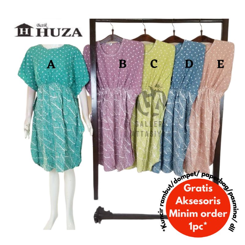 DK ABG kerut Batik Huza / daster huza batik cap halus premium butik grosir murah Pekalongan