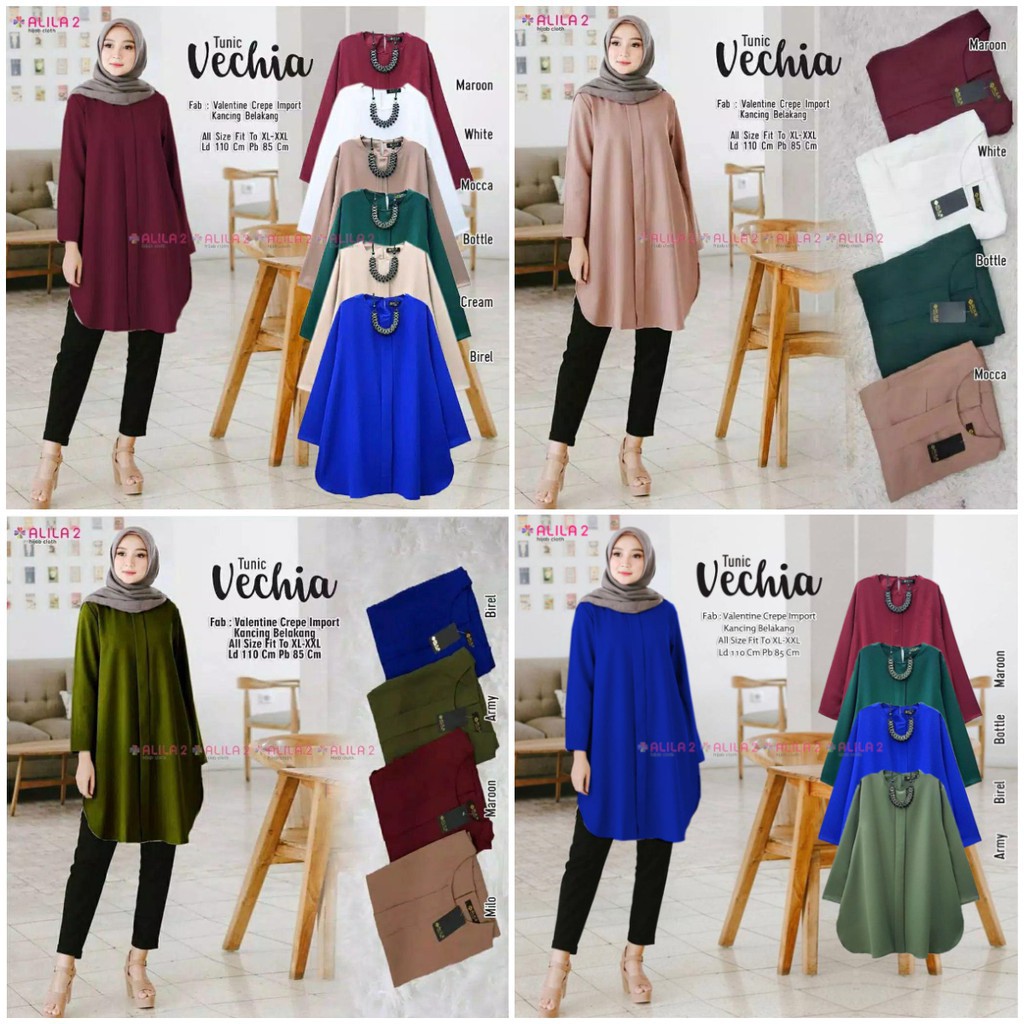 VECHIA TUNIK / TERMURAH/JUMBO