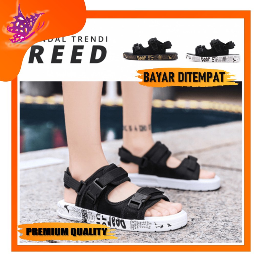 Sandal Pria Wanita Import Original Terbaru REED Sandal Sendal Wanita Pria Tali Korea Kekinian Casual