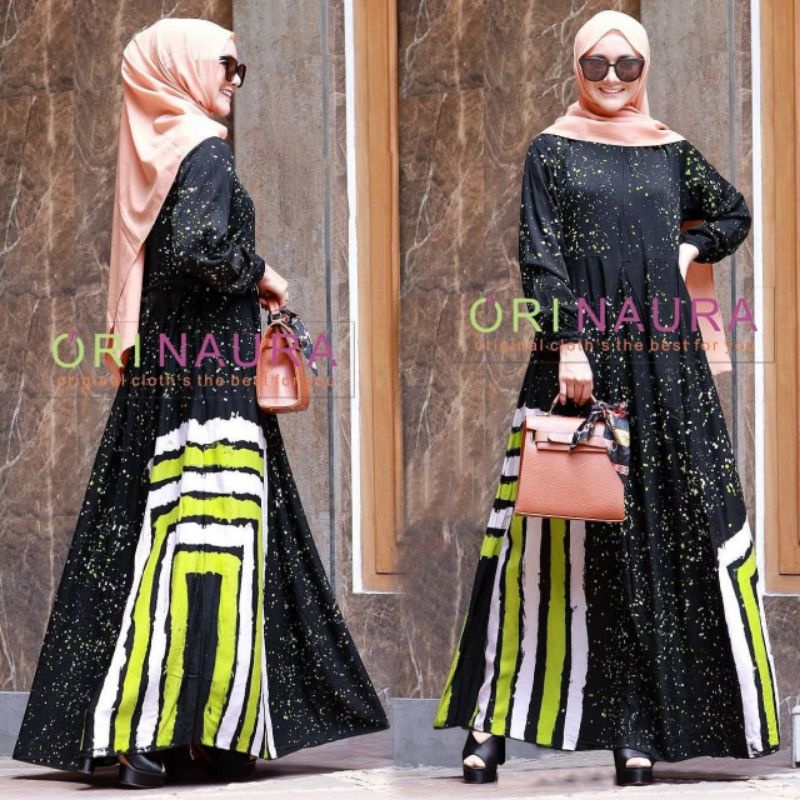 Gamis Twill Rayon Premium Terbaru Cap Malaman Ori Pekalongan Home Dress Syari Busui Jumbo Kekinian Termurah