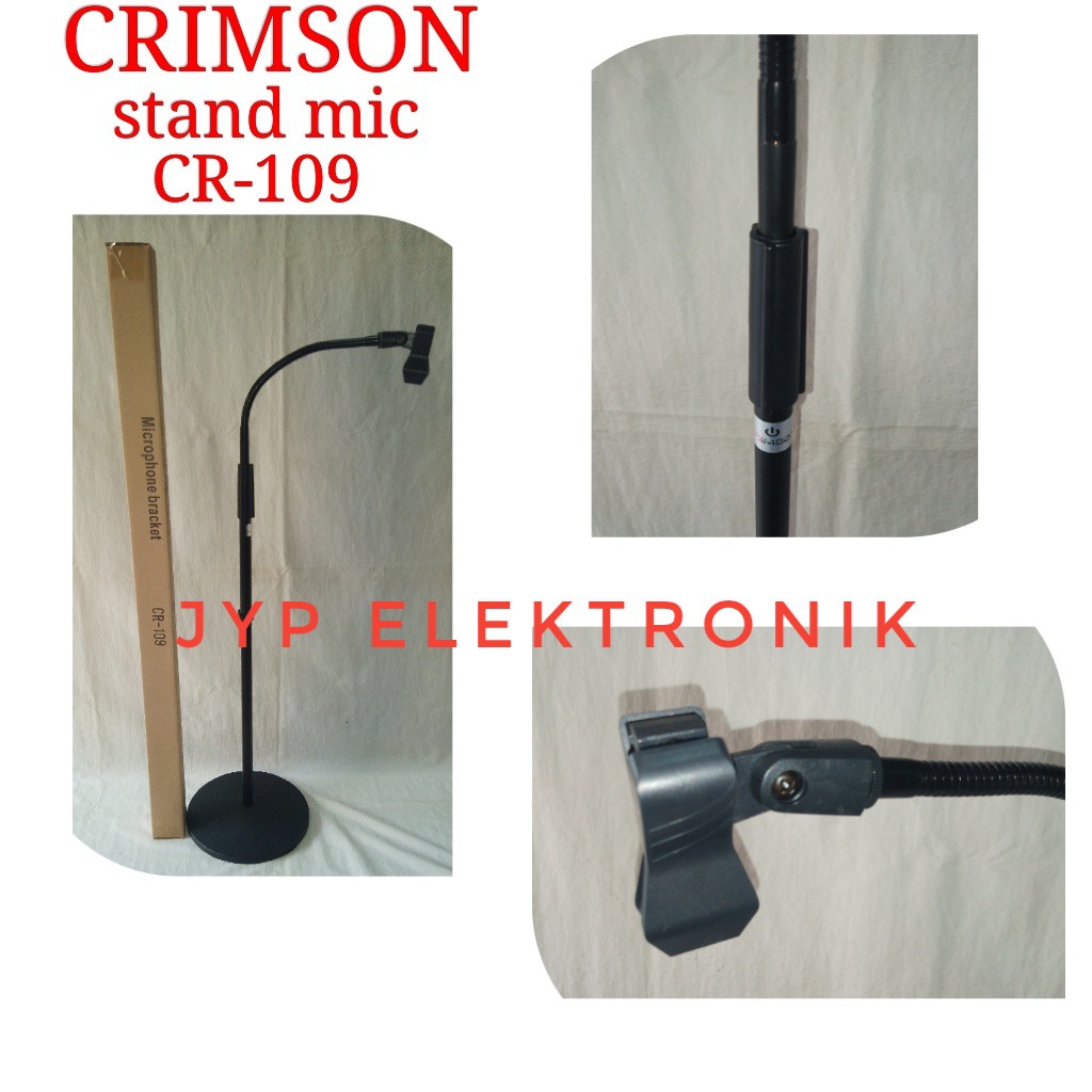 Stand Mic Lantai Crimson CR 109 / CR109 kaki bulat
