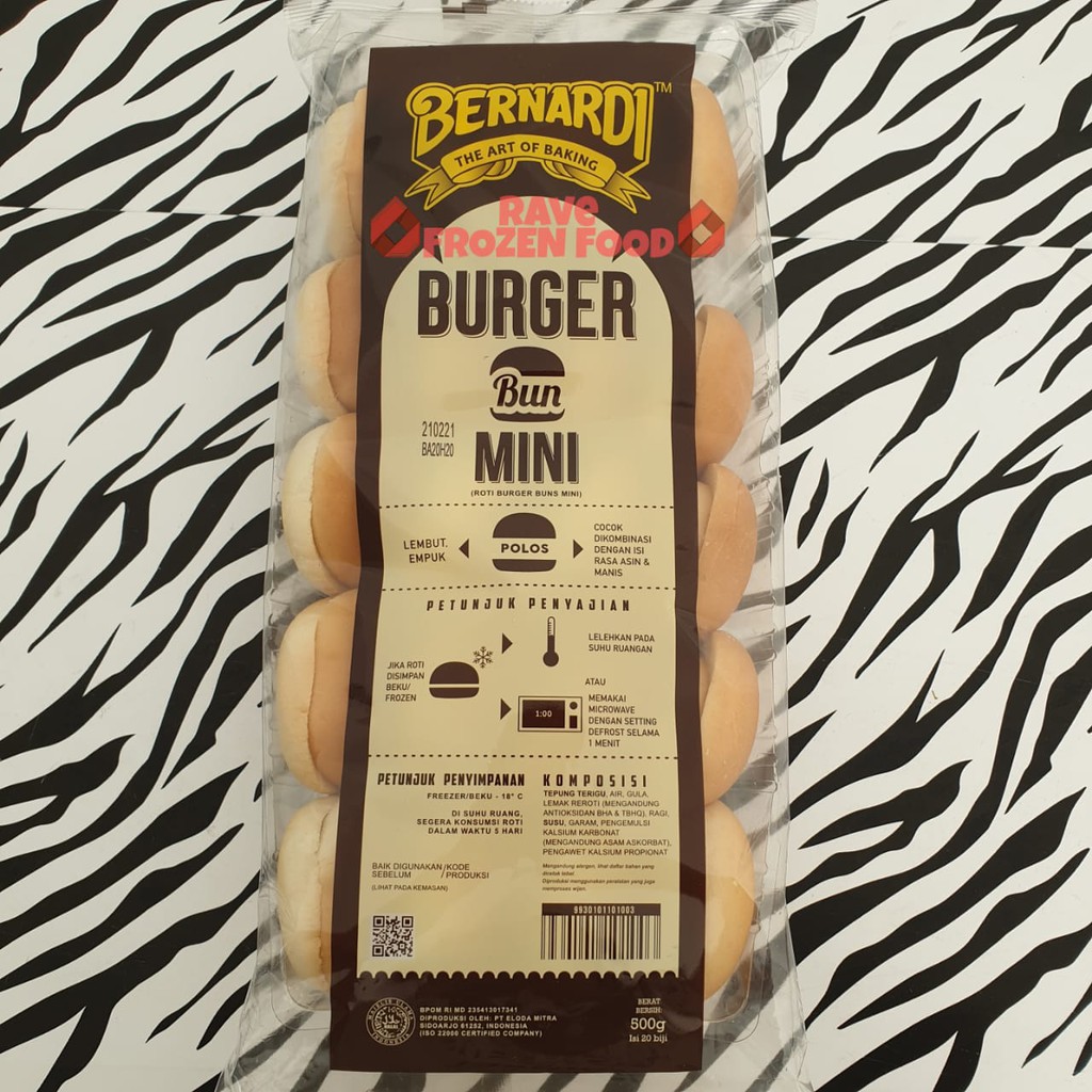 

BERNARDI ROTI BURGER MINI 20S - 500GR