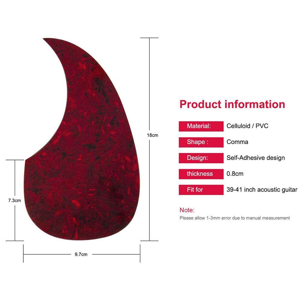 Wonder Guitar Pickguard Kualitas Atas Self-adhesive Sticker Pick Guard