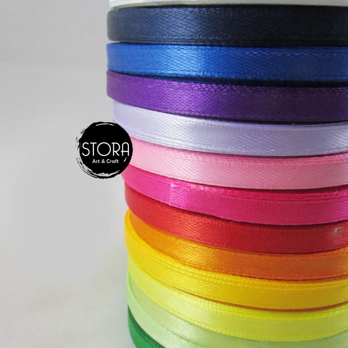 

PITA SATIN 1/4 inch / pita kain / pita warna-warni