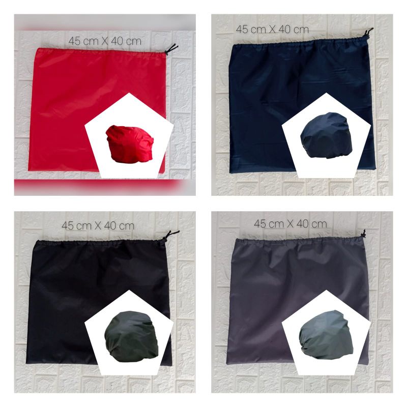 Sarung Helem Waterproof / Cover Sarung Jas Hujan Helem