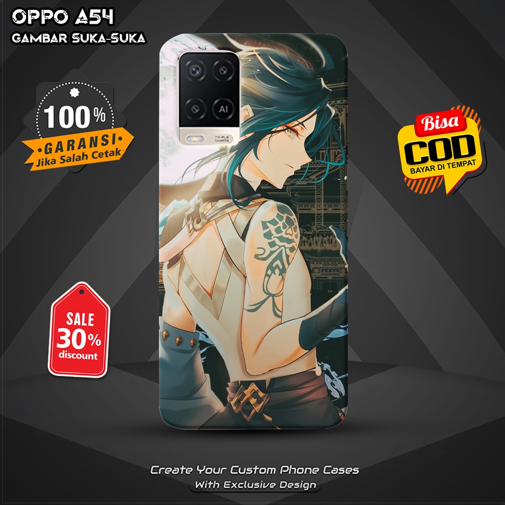 Case Custom Oppo A54 Kualitas High Grade Anime / Banyak Pilihan Bahan / Luxury Glass Case Oppo A54 /