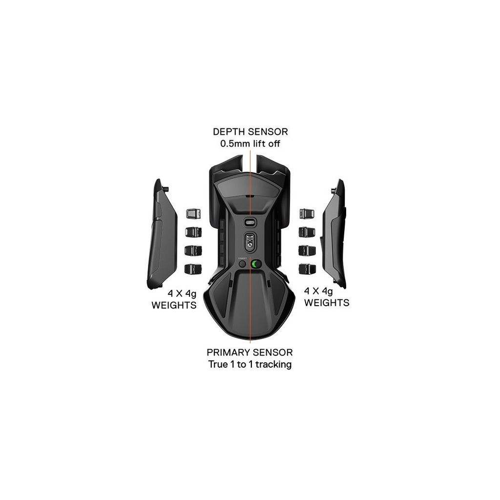 Steelseries Rival 650 Black Wireless - Gaming Mouse - True Move 3+ Dual Sensor RGB - Original