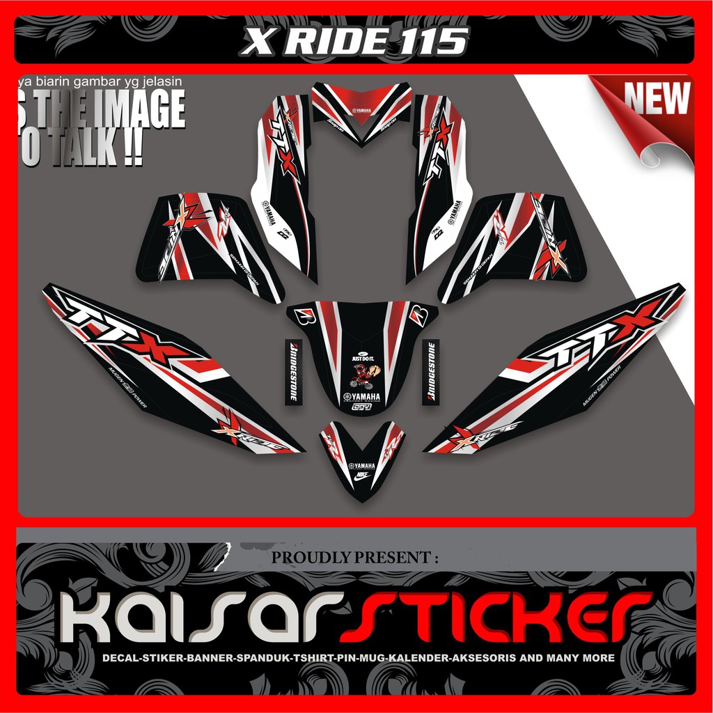 20 Inspirasi Stiker  Motor  X  Ride  115 Aneka Stiker  Keren