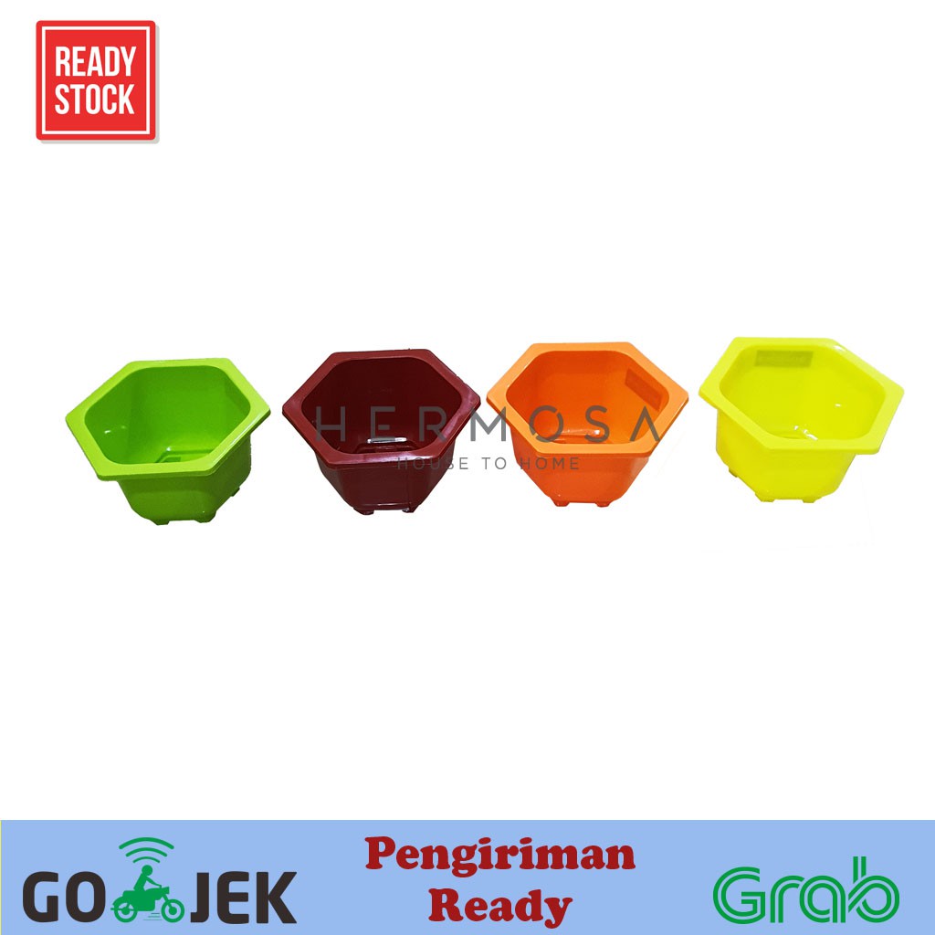 Pot Kecil Kotak Plastik Untuk Kaktus, Tillandsia, Lidah mertua mini dl