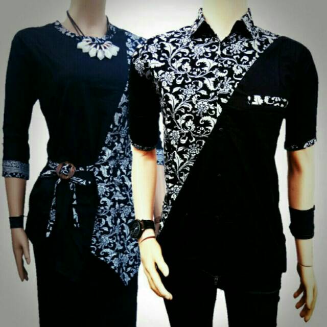 Couple Batik Sarimbit Batik Kombinasi KL16