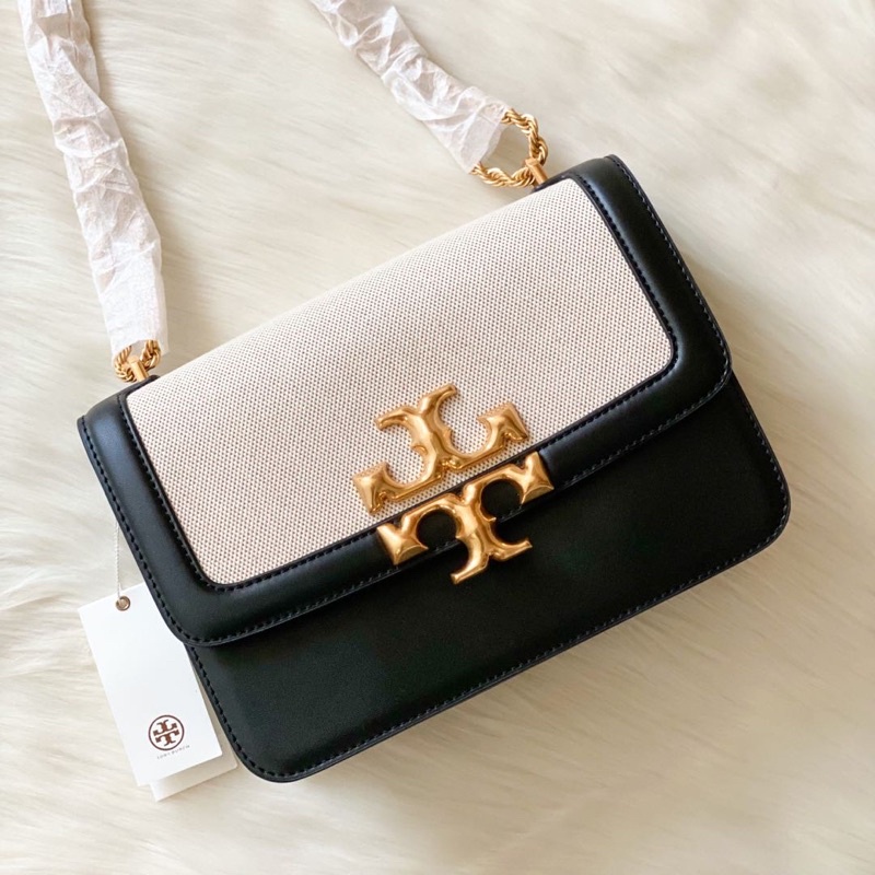 Tory Burch Eleanor Canvas Convertible Shoulder Bag