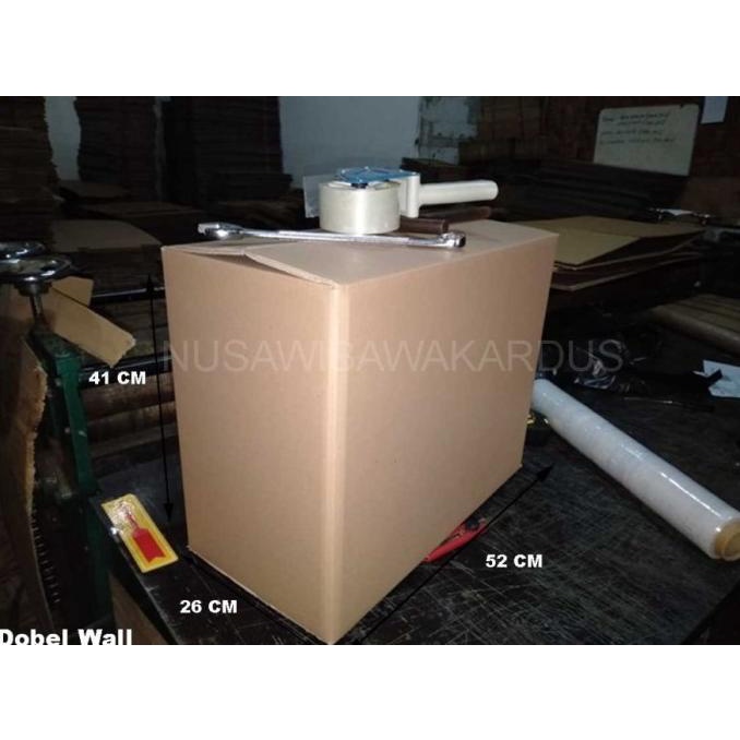 

Kardus Box - Polos - Double Wall ( 7 mm ) - 52cm x 26cm x 40 cm