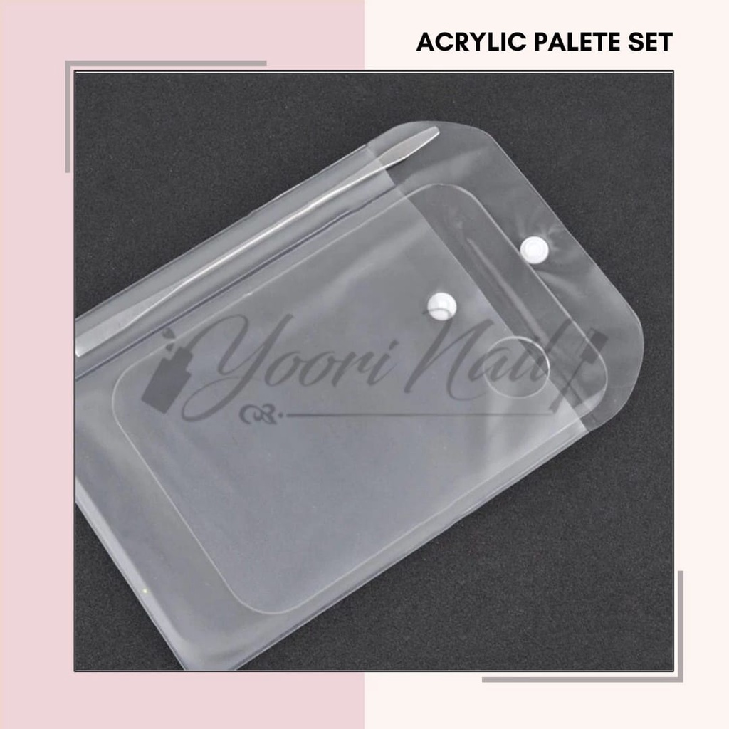 Acrylic palette set gel nail art paint.