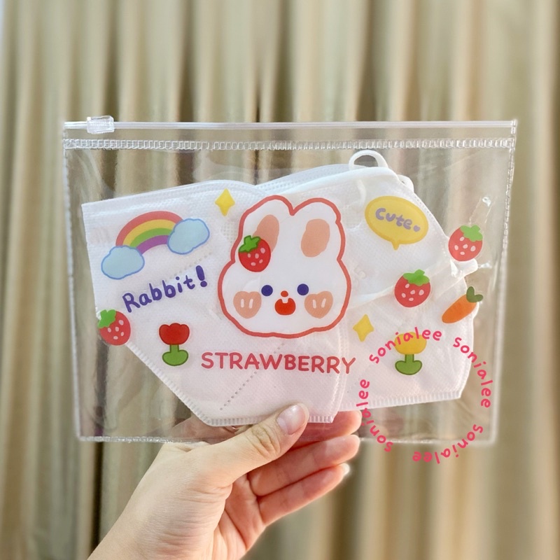 Dompet Transparant Pouch Serbaguna PVC2 Pouch Ziplock Masker