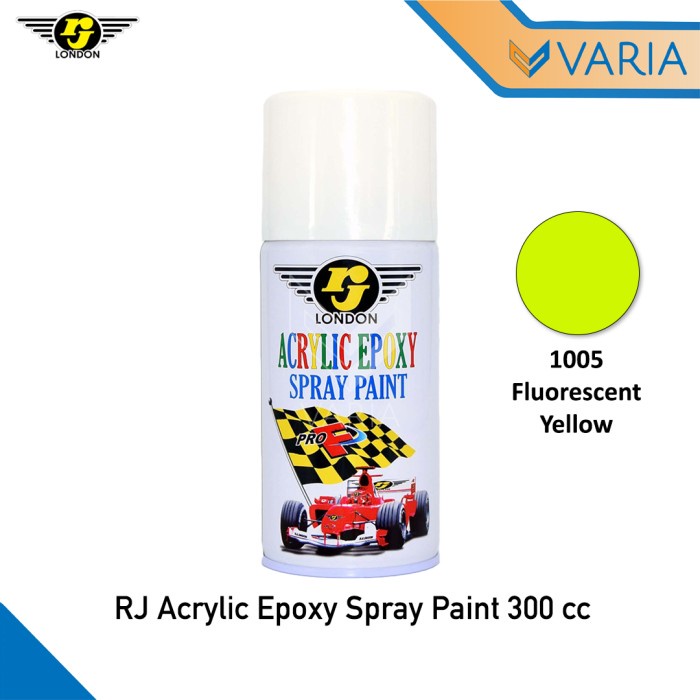 Cat RJ London Acrylic Epoxy Spray Paint 300 cc Fluorescent Yellow 1005