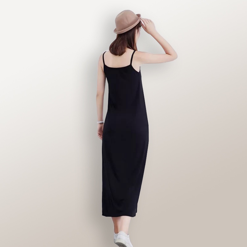 Long Dress sexy Camisoles Singlet Tali kecil Wanita Gaya Korea - XSHOP Mayleen