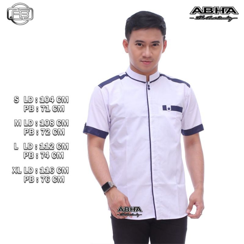 baju Koko Gus Azmi terbaru variasi lengan pendek