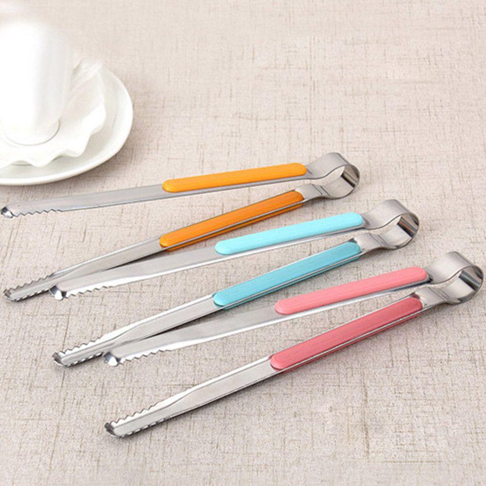 Populer Klip Barbekyu Multifungsi Stainless Steel Aksesoris Dapur ABS Handle Tong