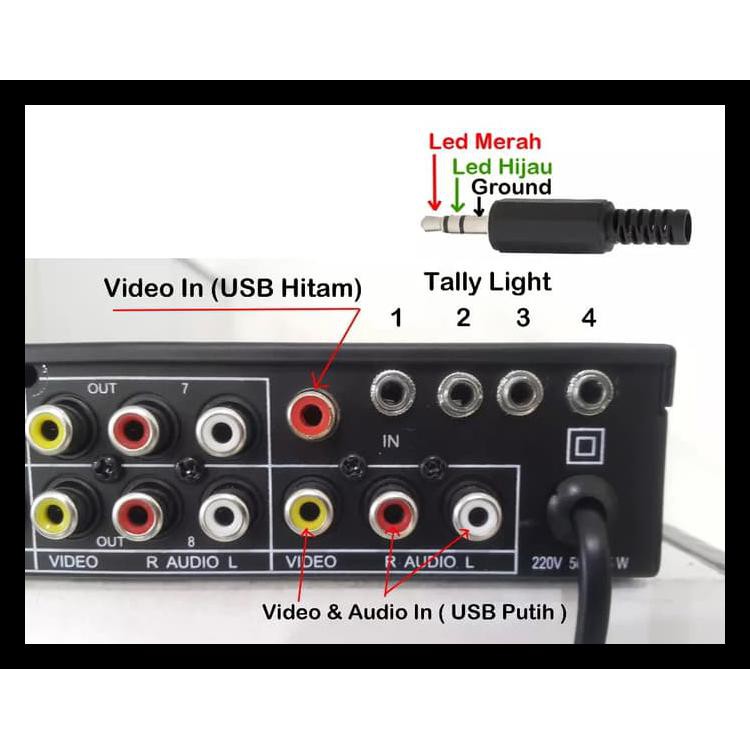 Hardware 2 Input Video 8 Output Video Support Vmix With Tally Light Promo Special