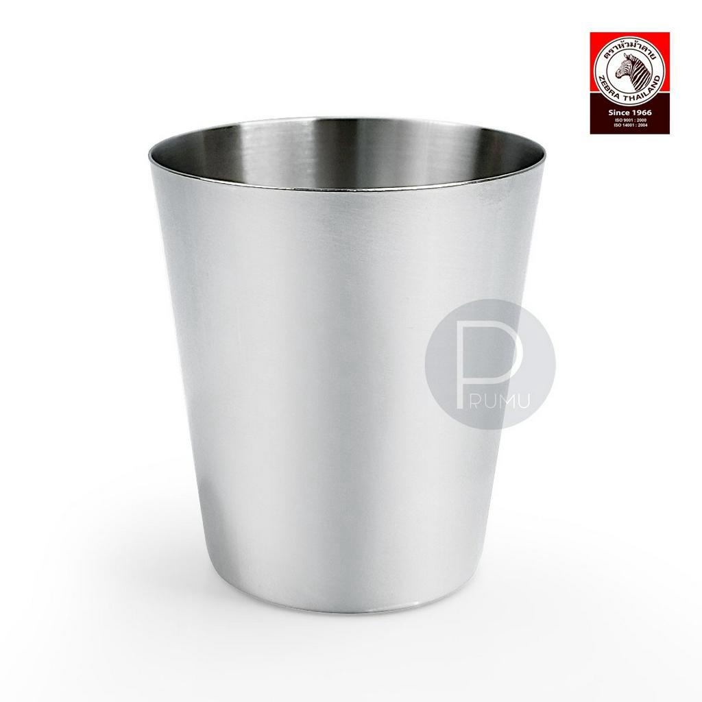 Zebra Gelas Stainless Steel Kecil 230 ml - Cup Stainless - Gelas Kopi Stainless, Gelas Cafe - 112107