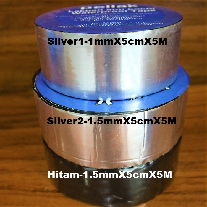 Lakban Anti Bocor Anti Air Tahan Panas Aluminium Foil Asphalt Tambal Atap Lem Talang Serba Guna