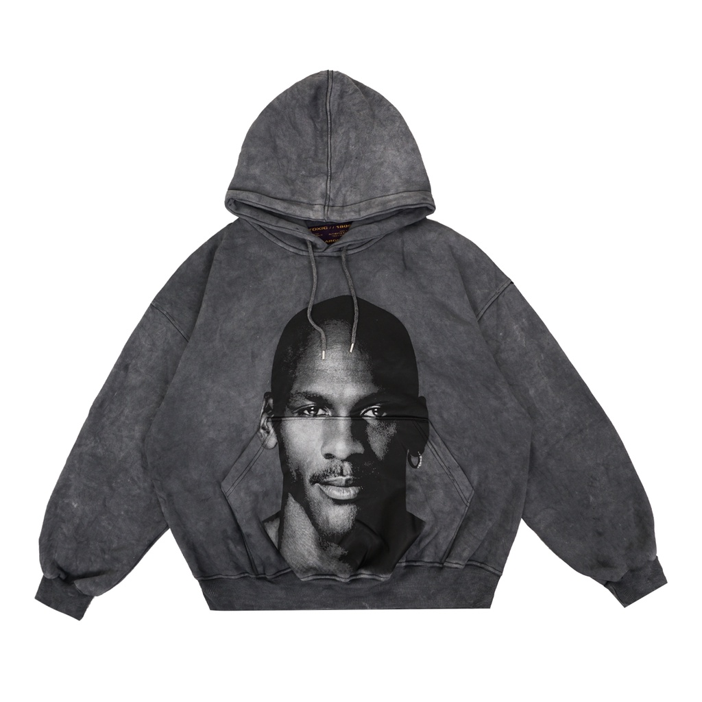 HOODIE TIEDYE MICHAEL JORDAN SOFT DARK GREY JAKET