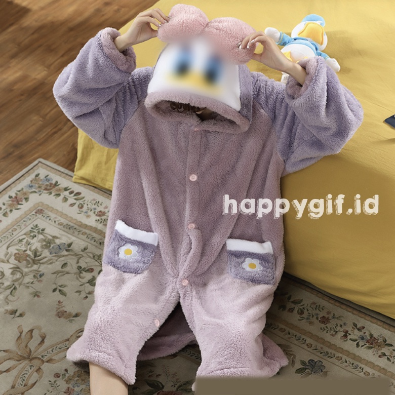 DONALD DAISY KOSTUM ONESIE BAJU TIDUR DASTER PIYAMA KIGURUMI