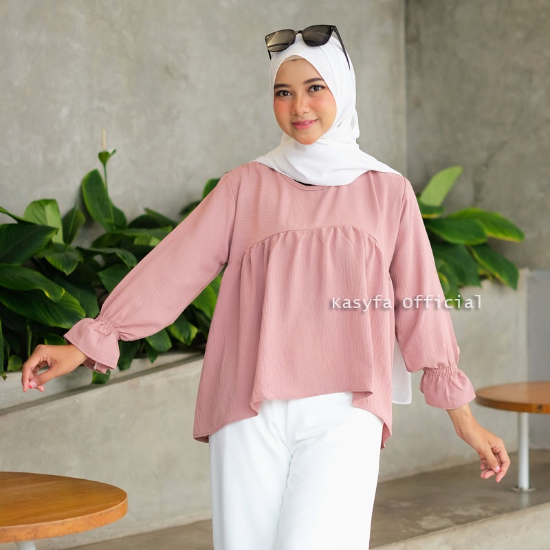 DINAR BLOUSE CRINCLE REMPEL WANITA