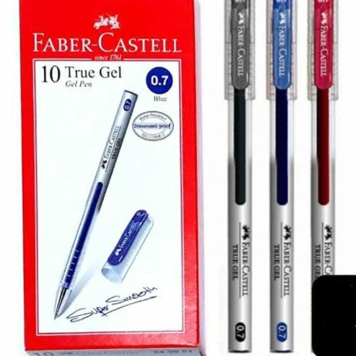 

PULPEN BULPEN TRUE GEL PEN FABERCASTELL 0.7mm GROSIR 1 KOTAK