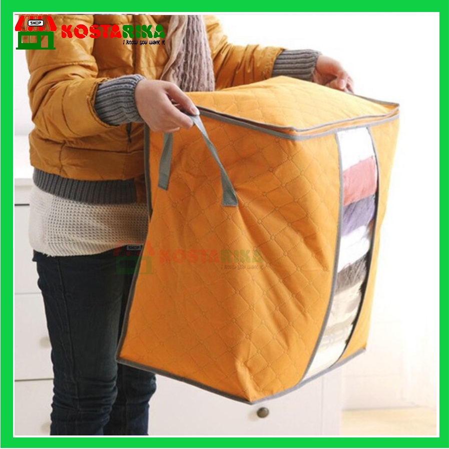 Storage Bag berdiri Box Tempat Penyimpanan Pakaian selimut bed cover Termurah