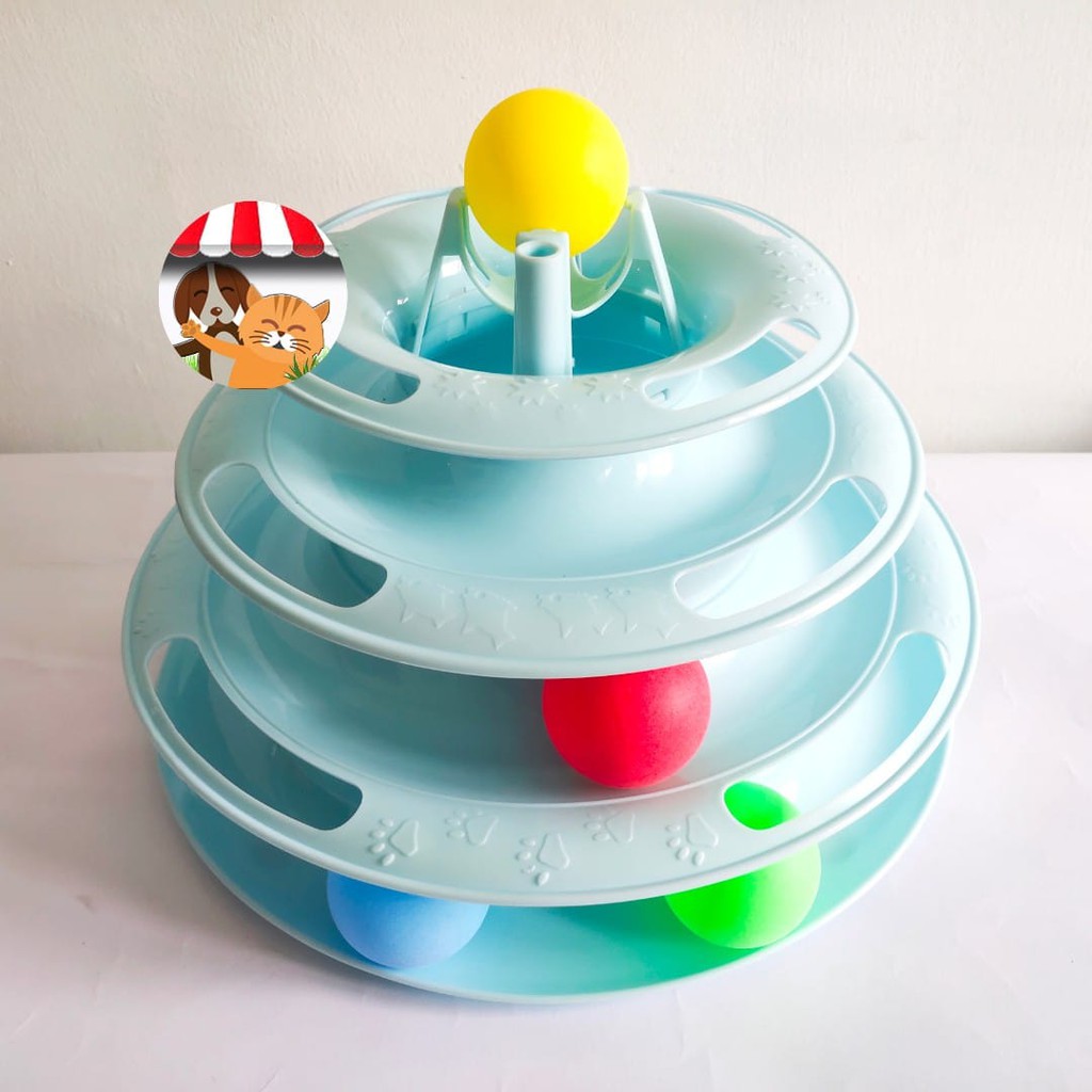 Circular Turntable Cat Toy Mainan Kucing