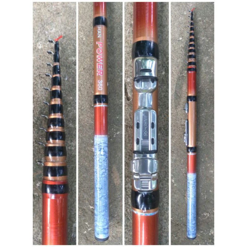 Joran tegek kolong ruas/ros pendek daihan power 360cm