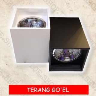 Downlight Outbow Kotak  3,5 Inch Hitam dan Putih ARTALUX