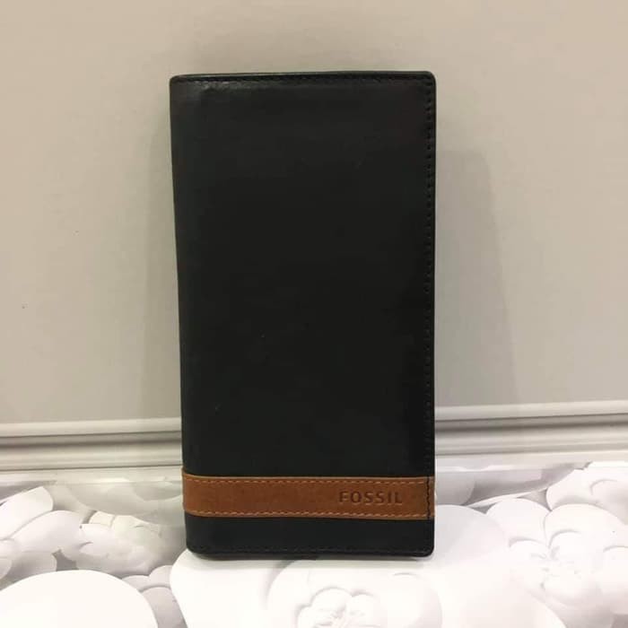 DOMPET FOSSIL QUINN LONG BLACK