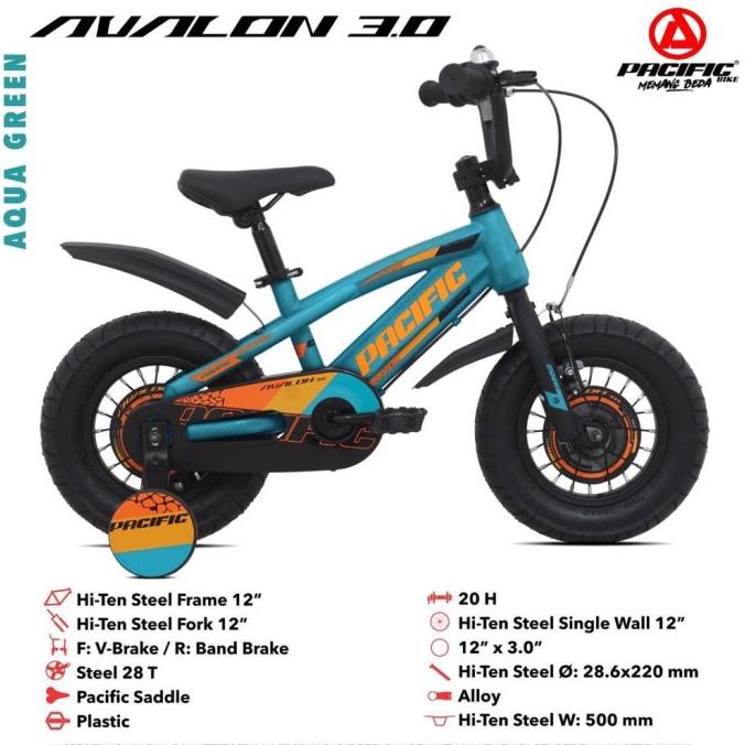 SEPEDA 12 BMX AVALON BAN BESAR 3.0 ANAK PACIFIC