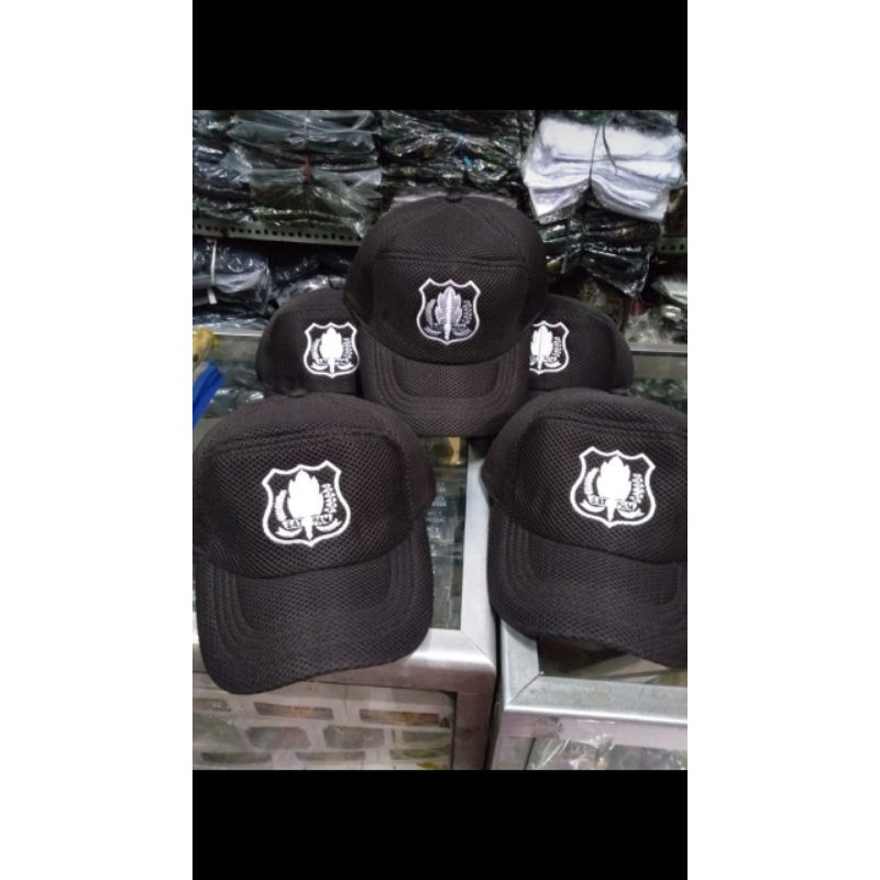 TOPI SECURITY COKLAT