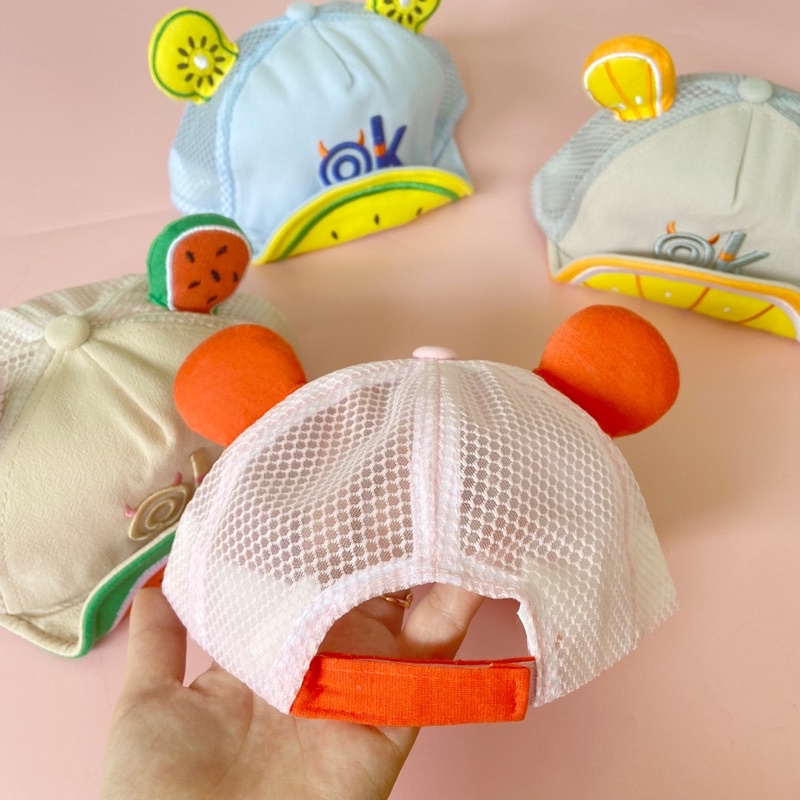 Topi Balita Buah 3D Variasi Lucu