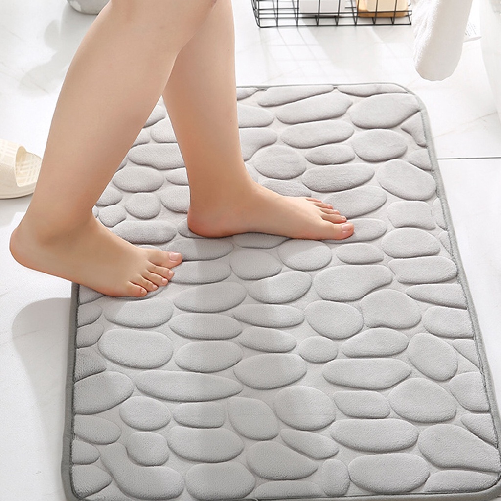 Keset Kamar Mandi Anti Slip Cepat Serap Air Keset Dekorasi Rumah Serbaguna Indoor House Mat